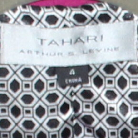 Vintage Tahari ASL 2 pc Pink and Black Skirt Suit - Picture 7 of 11